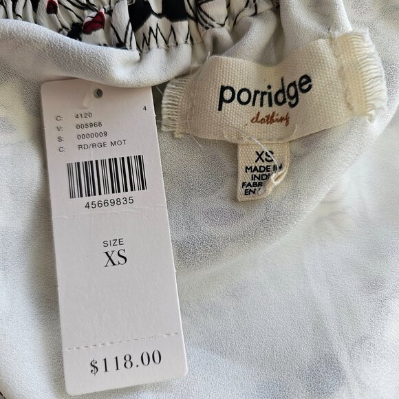 Porridge Anthropologie NWT Getaway Tie Front A-line Sunglasses Faces Skirt~XS - Picture 9 of 11